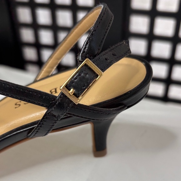 🖤 Talbots Women's Black Strappy Heels Sandals 3" Heel Dressy Size 7.5 🖤 - Picture 6 of 14